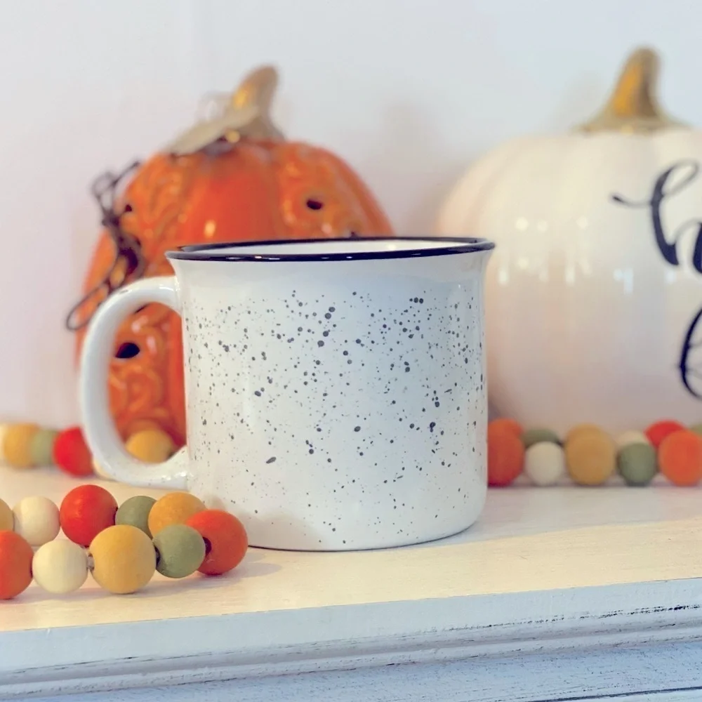 FALL MUG 🍁🍂 Flannels Fall Boots ~ Ceramic Coffee Mug NWT🤎